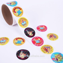 Birthday Party paper roll sticker